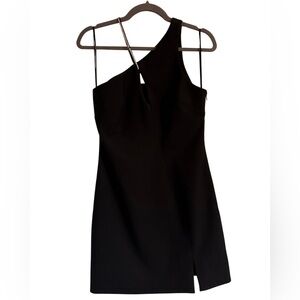 Cinq à Sept Black One-Shoulder Dress